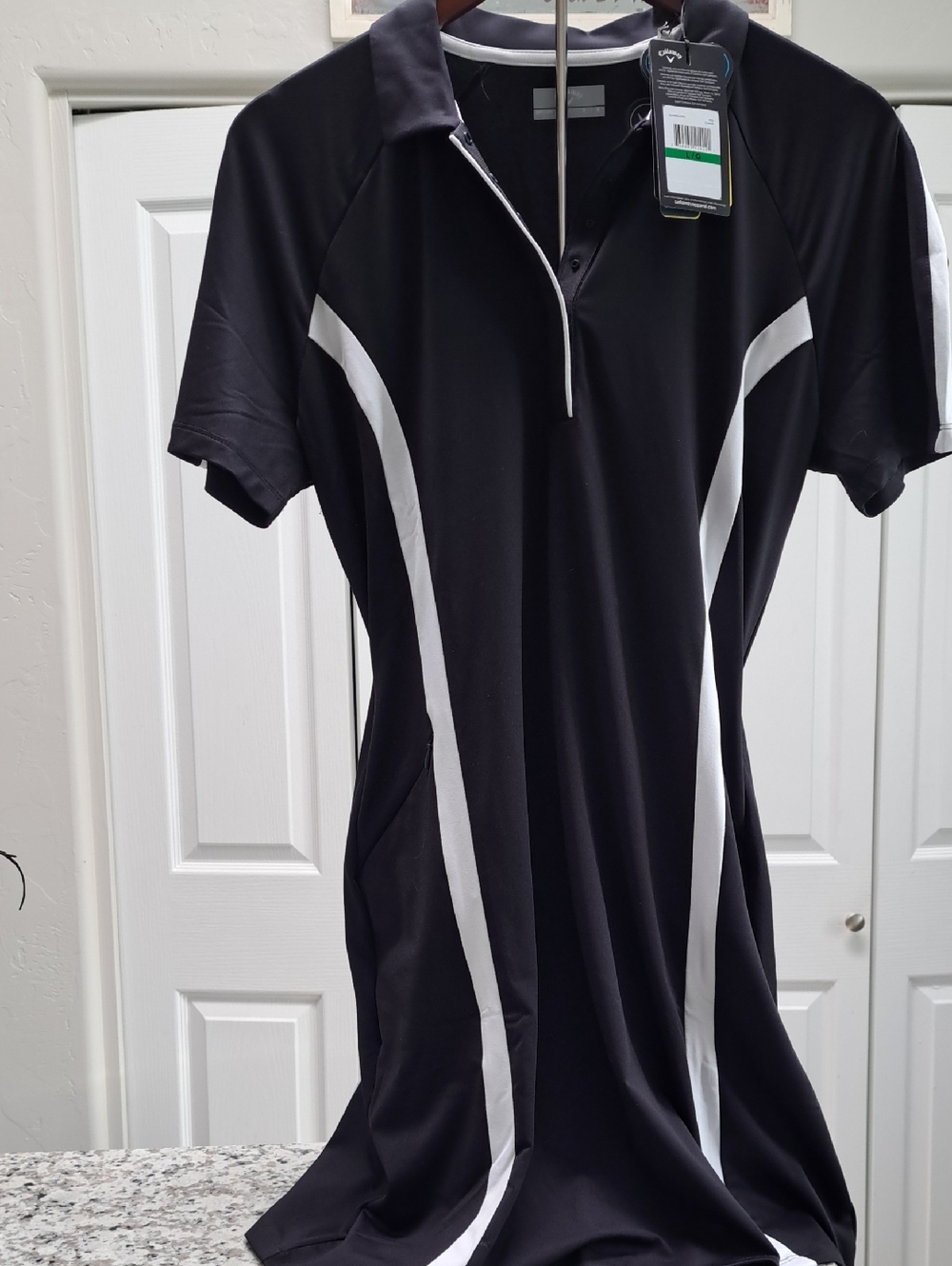 Black Polo Dress with Skort